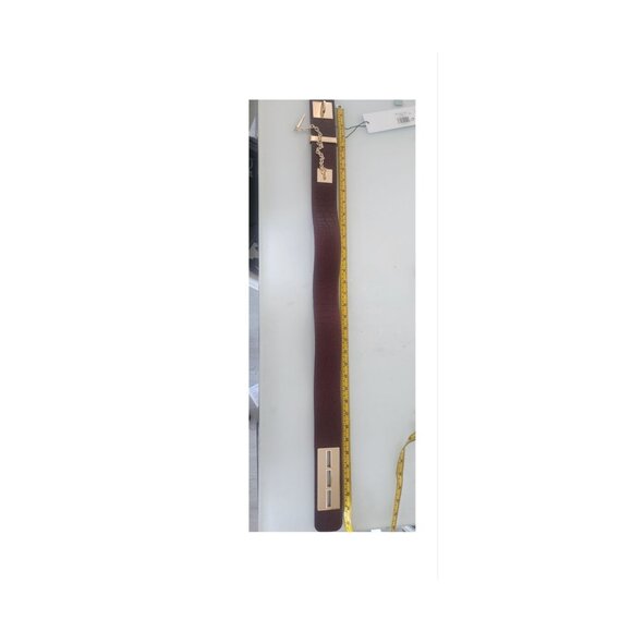 Essentiel Antwerp Dark brown leather waist belt